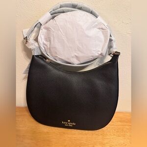 NWT Kate Spade Janie Black Leather Shoulder Bag